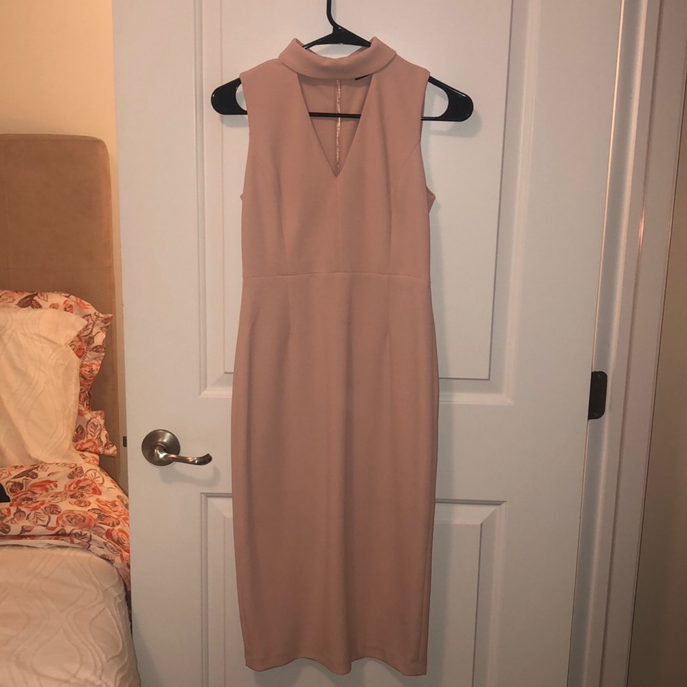 Blush Pink Knee-Length Dress